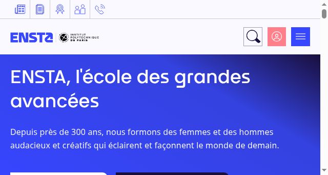 Screenshot of ensta.fr