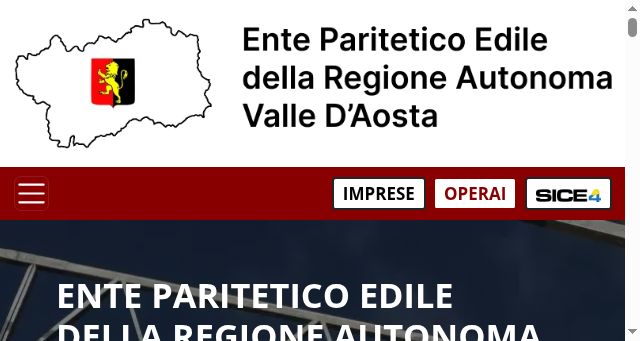 Screenshot of entepariteticoedilevda.it