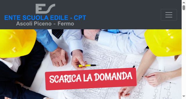 Screenshot of entescuolaedile.ap.it