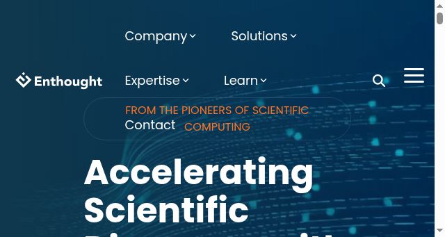 Screenshot of enthought.com