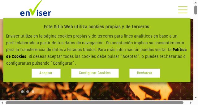 Screenshot of enviser.es