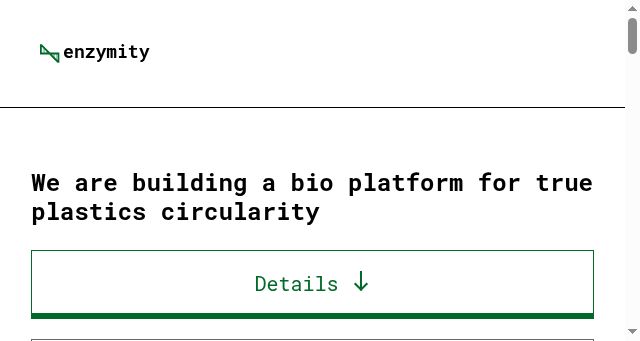 Screenshot of enzymity.com