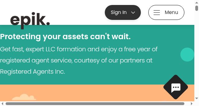 Screenshot of epik.com
