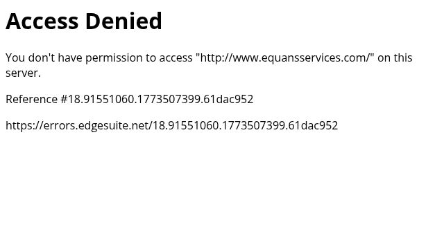 Screenshot of equansservices.com