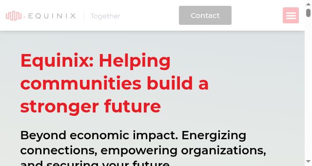 Screenshot of equinixtogether.com