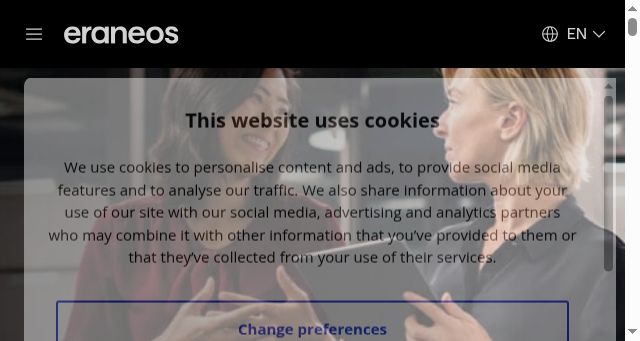Screenshot of eraneos.com