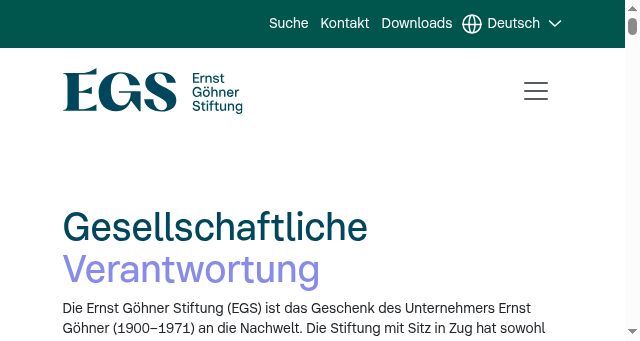 Screenshot of ernst-goehner-stiftung.ch