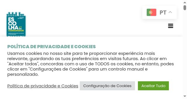Screenshot of escolhadoconsumidor.com