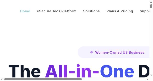 Screenshot of esecuredocs.com