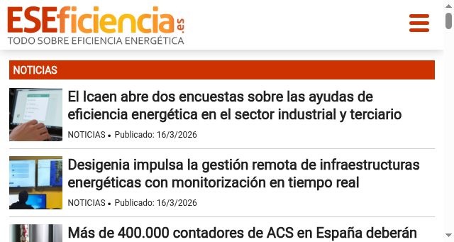 Screenshot of eseficiencia.es