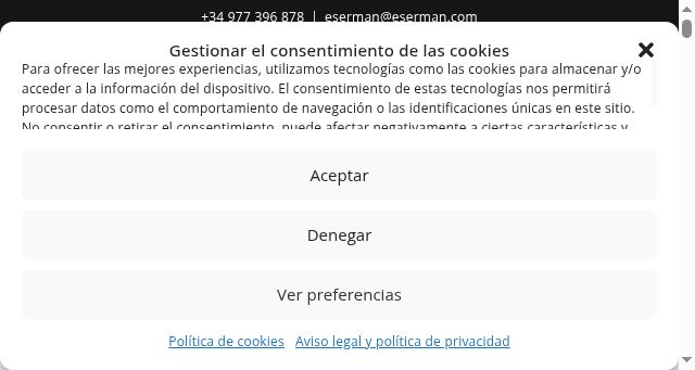 Screenshot of eserman.com