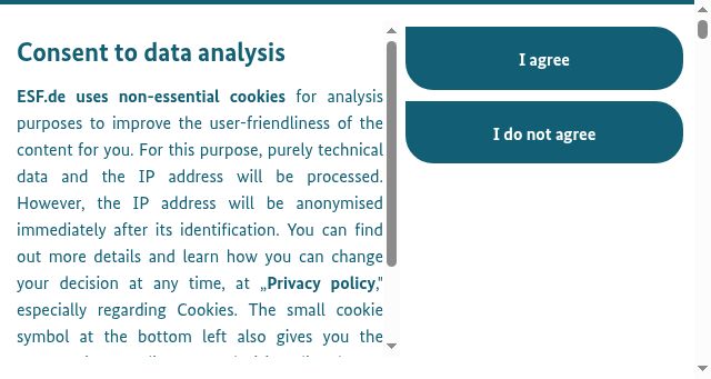 Screenshot of esf.de