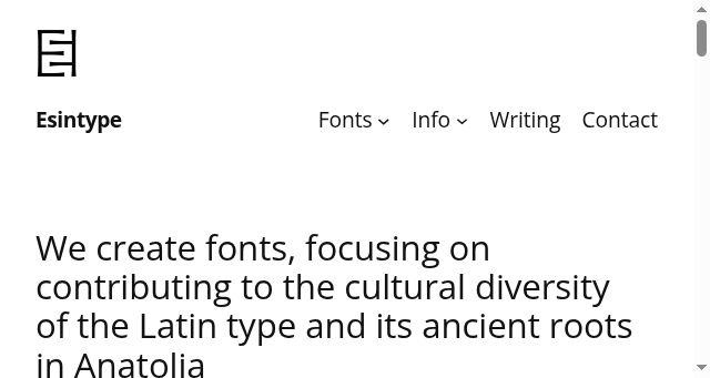 Screenshot of esintype.com