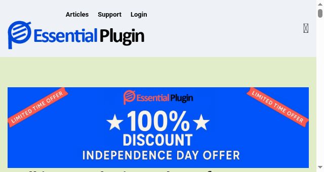 Screenshot of essentialplugin.com