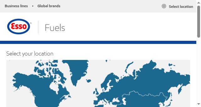 Screenshot of esso.com