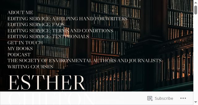 Screenshot of estherchilton.co.uk