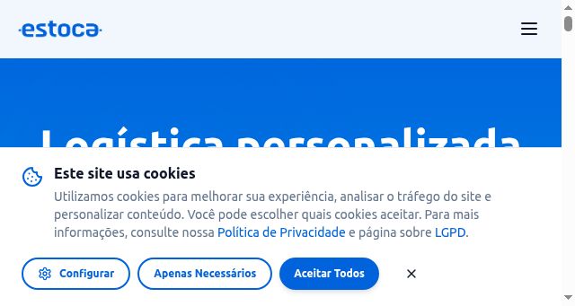 Screenshot of estoca.com.br