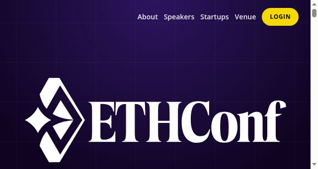 Screenshot of ethconf.com