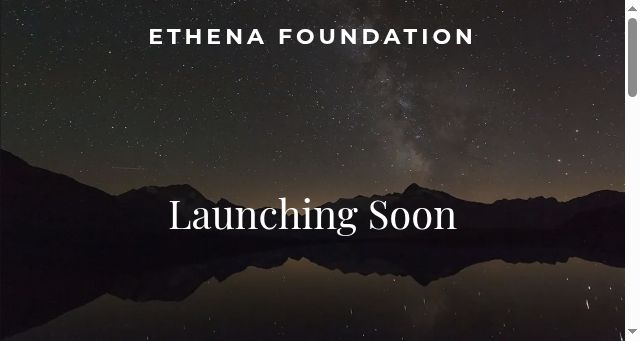 Screenshot of ethenafoundation.com