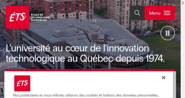 Screenshot of etsmtl.ca