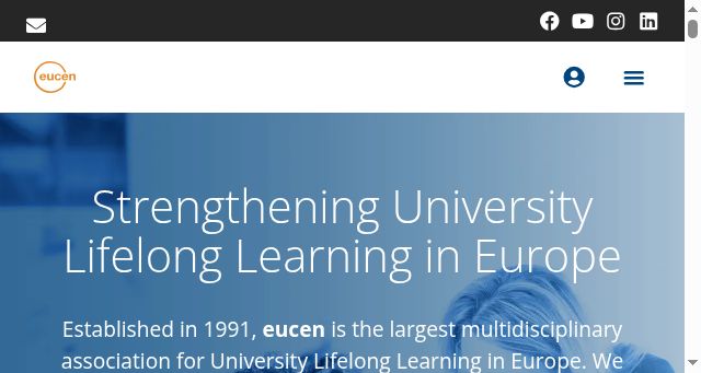 Screenshot of eucen.eu