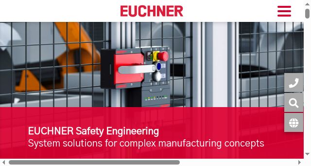 Screenshot of euchner.com