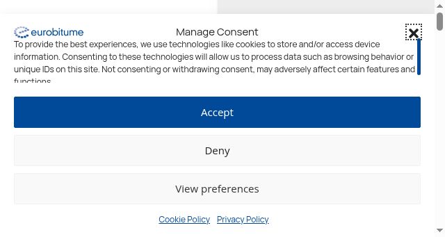 Screenshot of eurobitume.eu