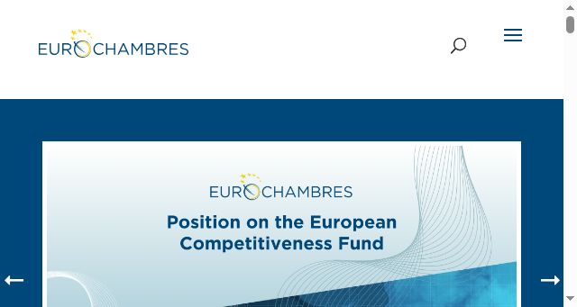 Screenshot of eurochambres.eu