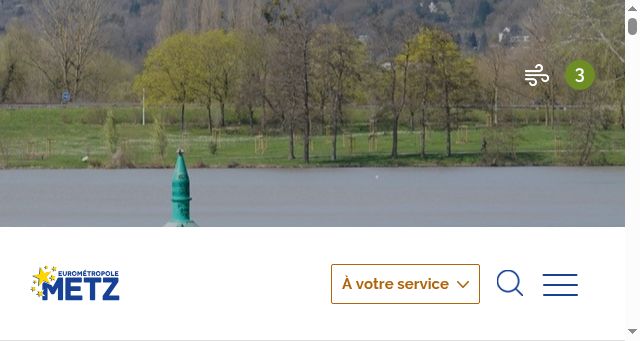 Screenshot of eurometropolemetz.eu