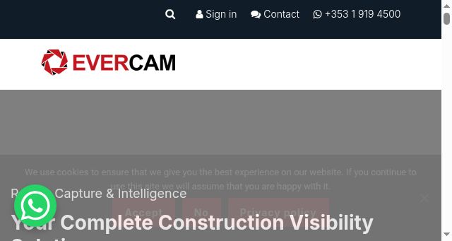 Screenshot of evercam.io