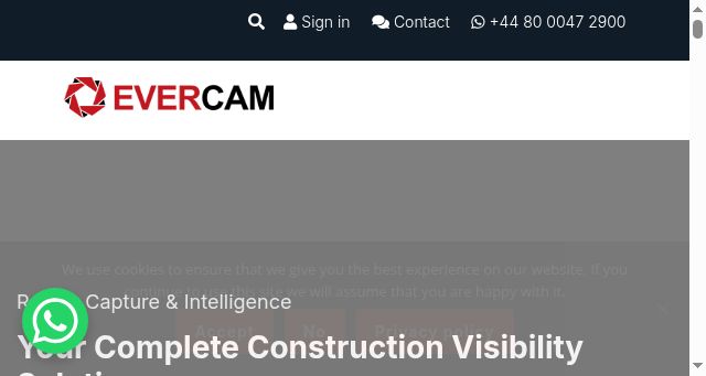 Screenshot of evercam.uk