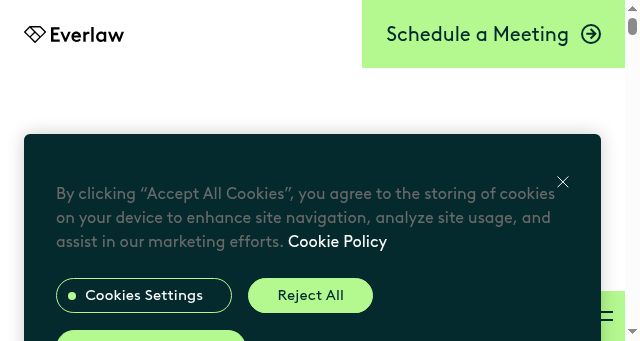 Screenshot of everlaw.co.uk