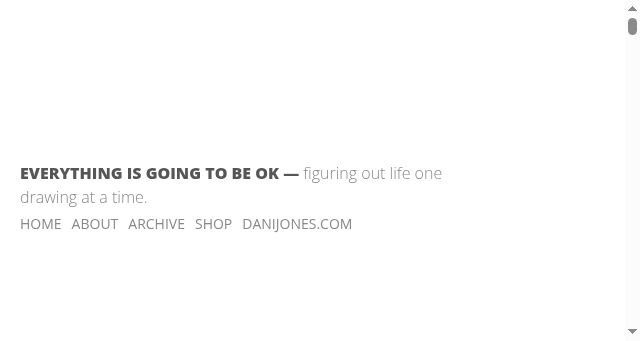 Screenshot of everythingisgoingtobeokcomic.com