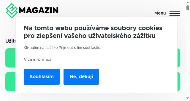 Screenshot of evmagazin.cz