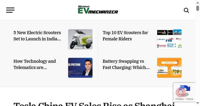 Screenshot of evmechanica.com