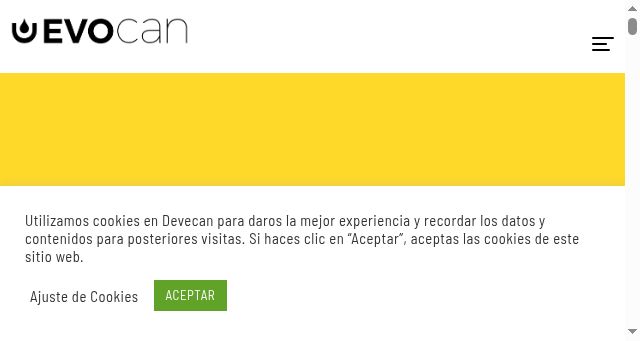 Screenshot of evocan.es