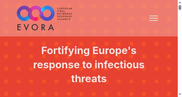 Screenshot of evora-project.eu
