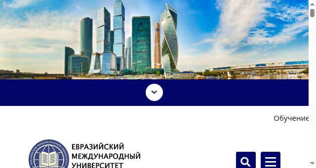 Screenshot of evrazuniversitet.com