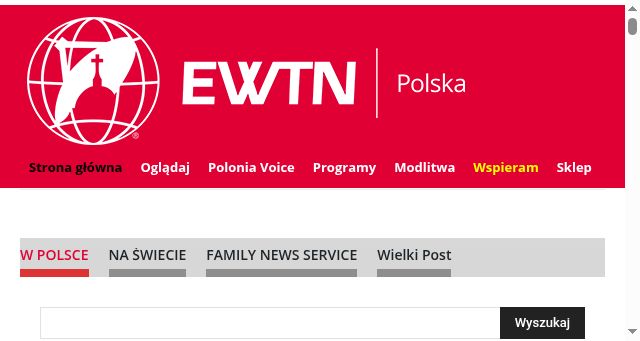 Screenshot of ewtn.pl