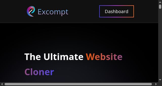 Screenshot of excompt.com