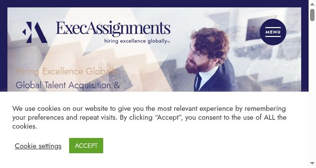 Screenshot of exec-assignments.com