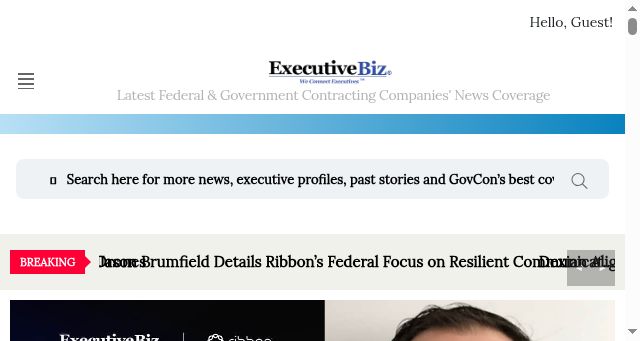 Screenshot of executivebiz.com