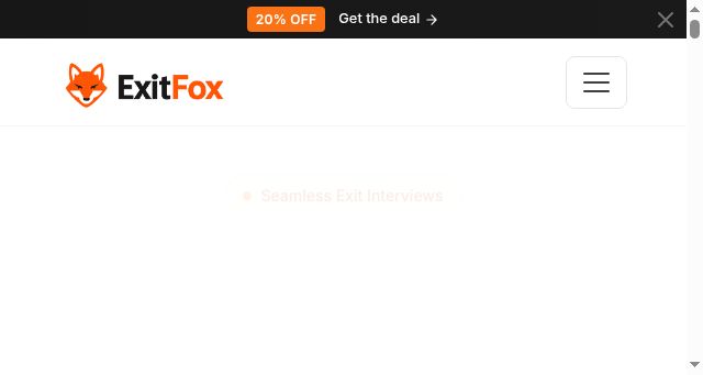 Screenshot of exitfox.com