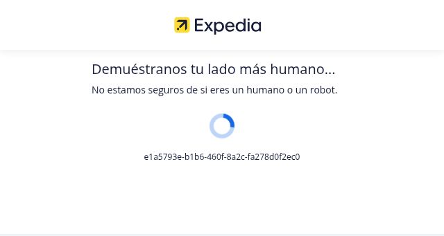 Screenshot of expedia.es