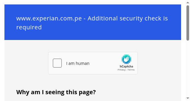 Screenshot of experian.com.pe