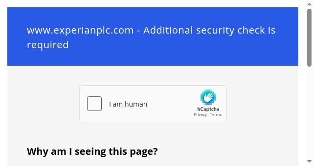 Screenshot of experianplc.com