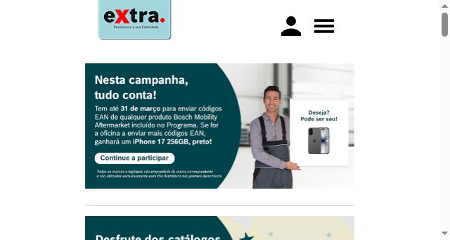 Screenshot of extra-premios.pt