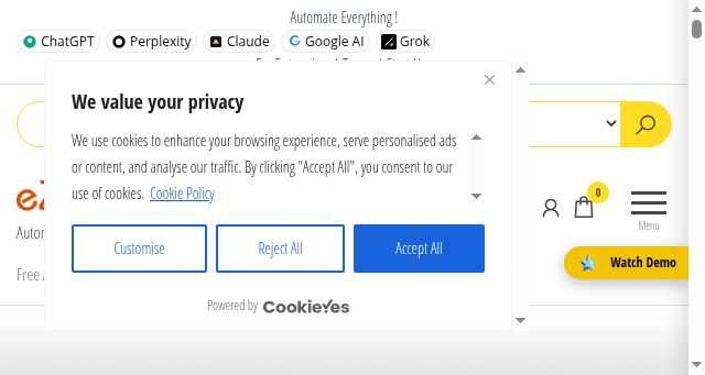 Screenshot of ezintegrations.ai