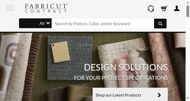 Screenshot of fabricutcontract.com