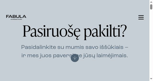 Screenshot of fabula.lt